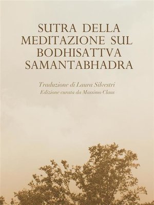 cover image of Sutra della Meditazione sul Bodhisattva Samantabhadra